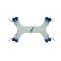 Pinza doble para bureta profesional metálica. Modelo CVQ-0126