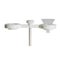 Soporte para  (2) embudos. Modelo CRM-5020S